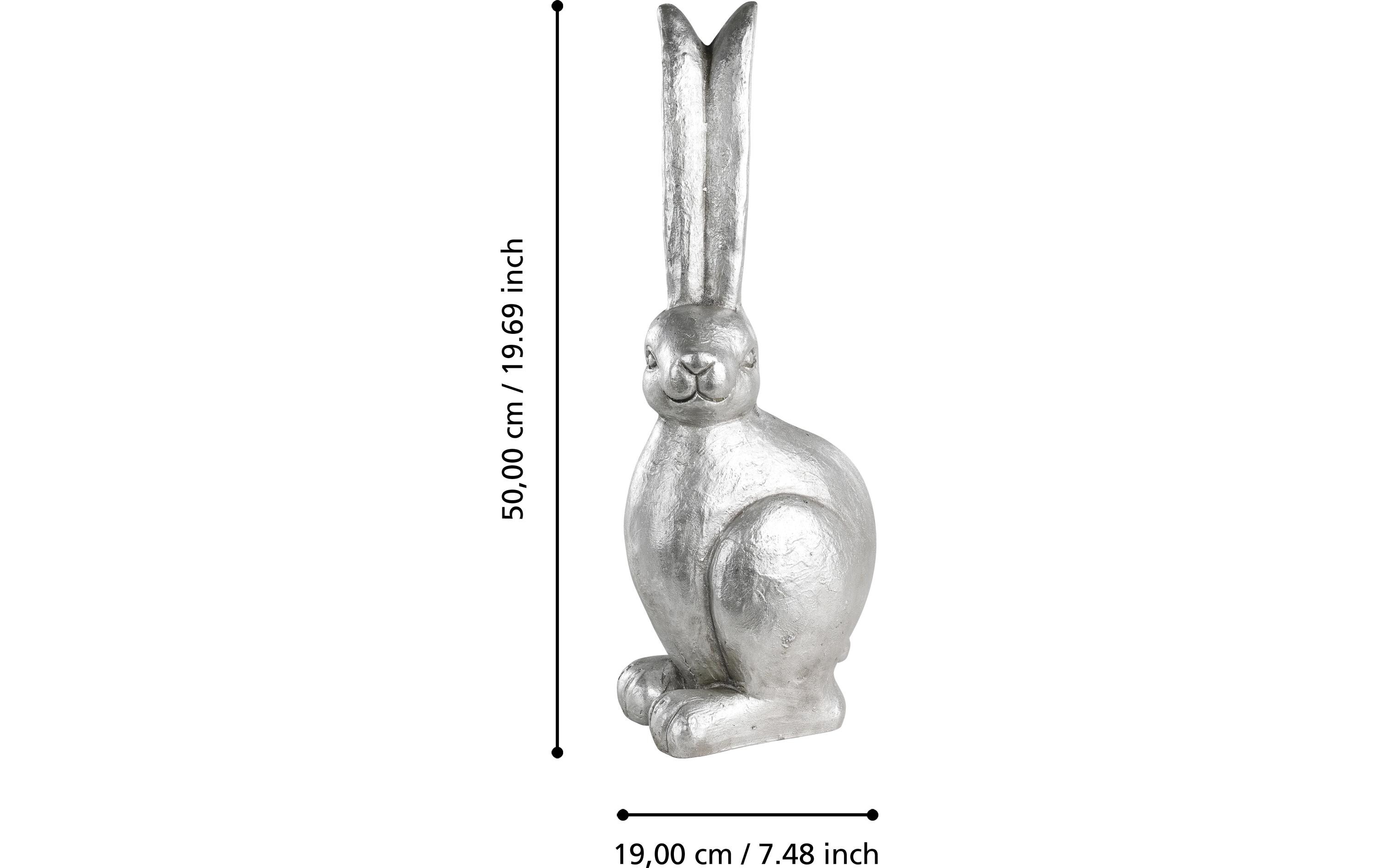 Hase Chilandy 50 cm, SilberHasenfigur