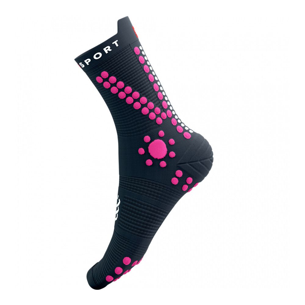 Compressport PRO RACING V4.0 TRAIL - Chaussettes magnet/magenta