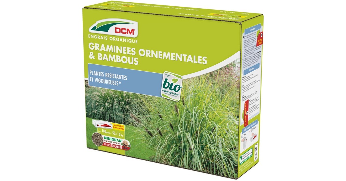 DCMMeststof Siergrassen & Bamboe 3 kg  (Tot 50 m²)