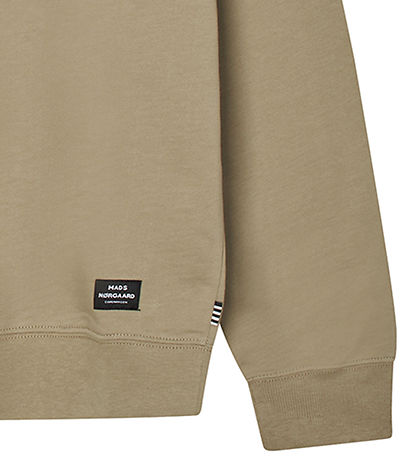 Mads N?rgaard Sweatshirt - Light Terry Solo - Sølver Sage