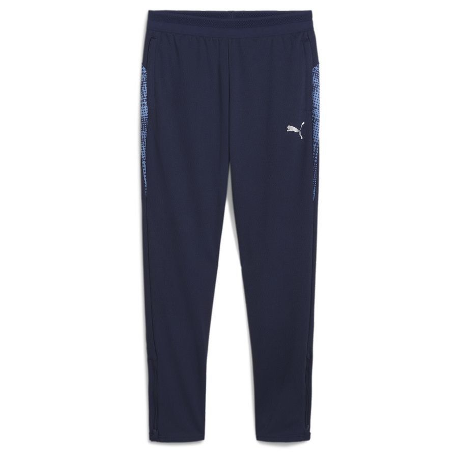 PUMA Bas de Survêtement teamCUP - PUMA Navy/Argenté/Bleu Enfant