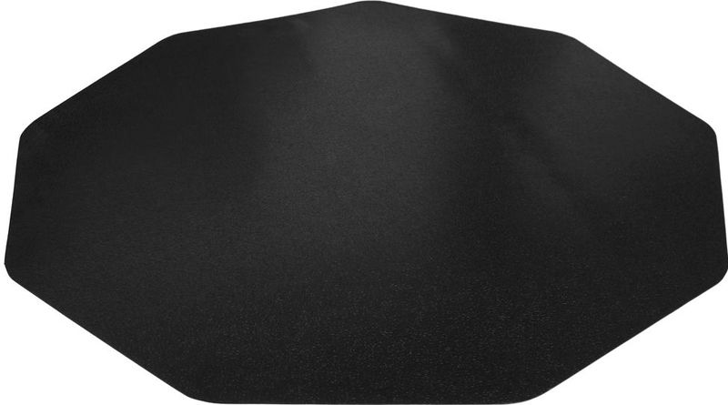 Vloerbeschermer - 9-hoekig - Harde vloer - 96x99 cm - Zwart