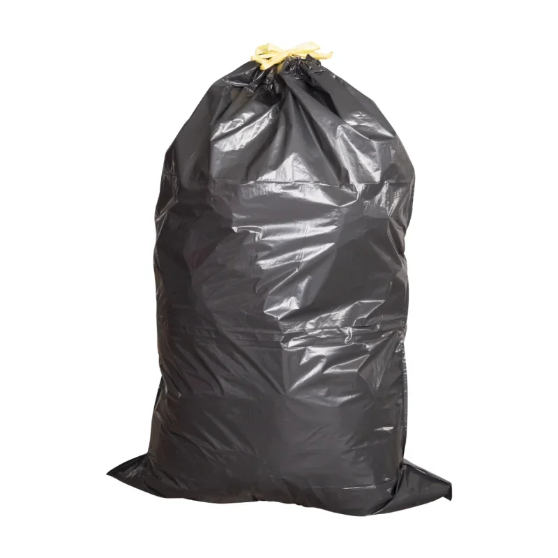 FILFA FRANCE - Sac poubelle 110L avec lien - Noir - x180 sacs