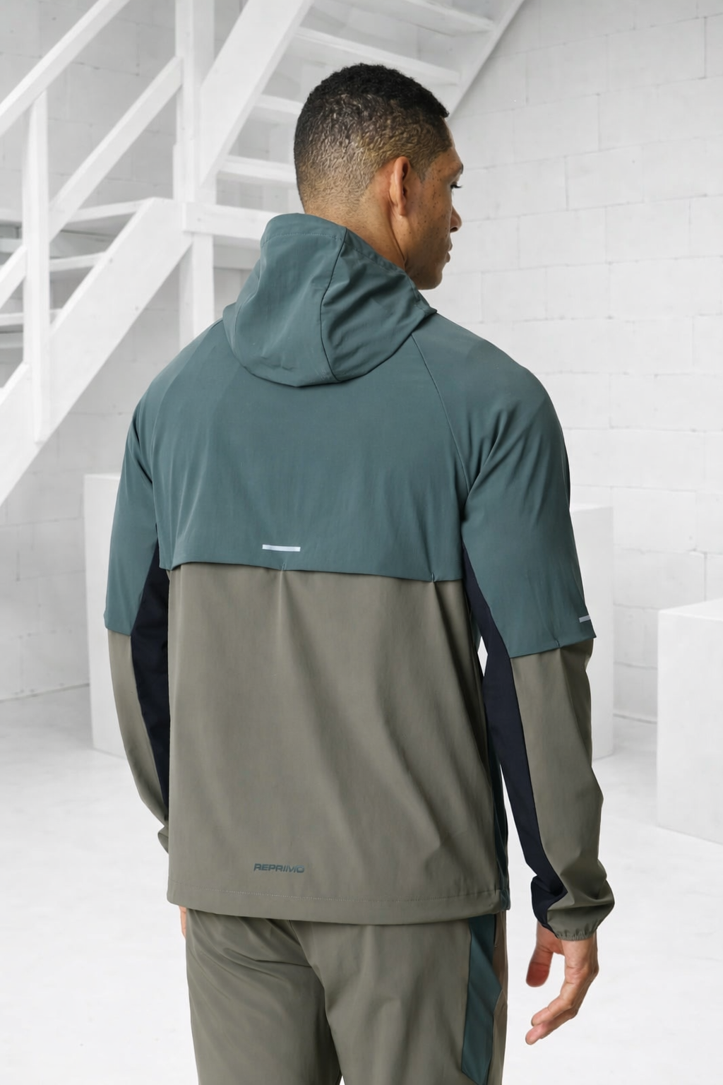 Reprimo Vortex Windbreaker Trainingspak Heren Groen/Zwart/Grijs