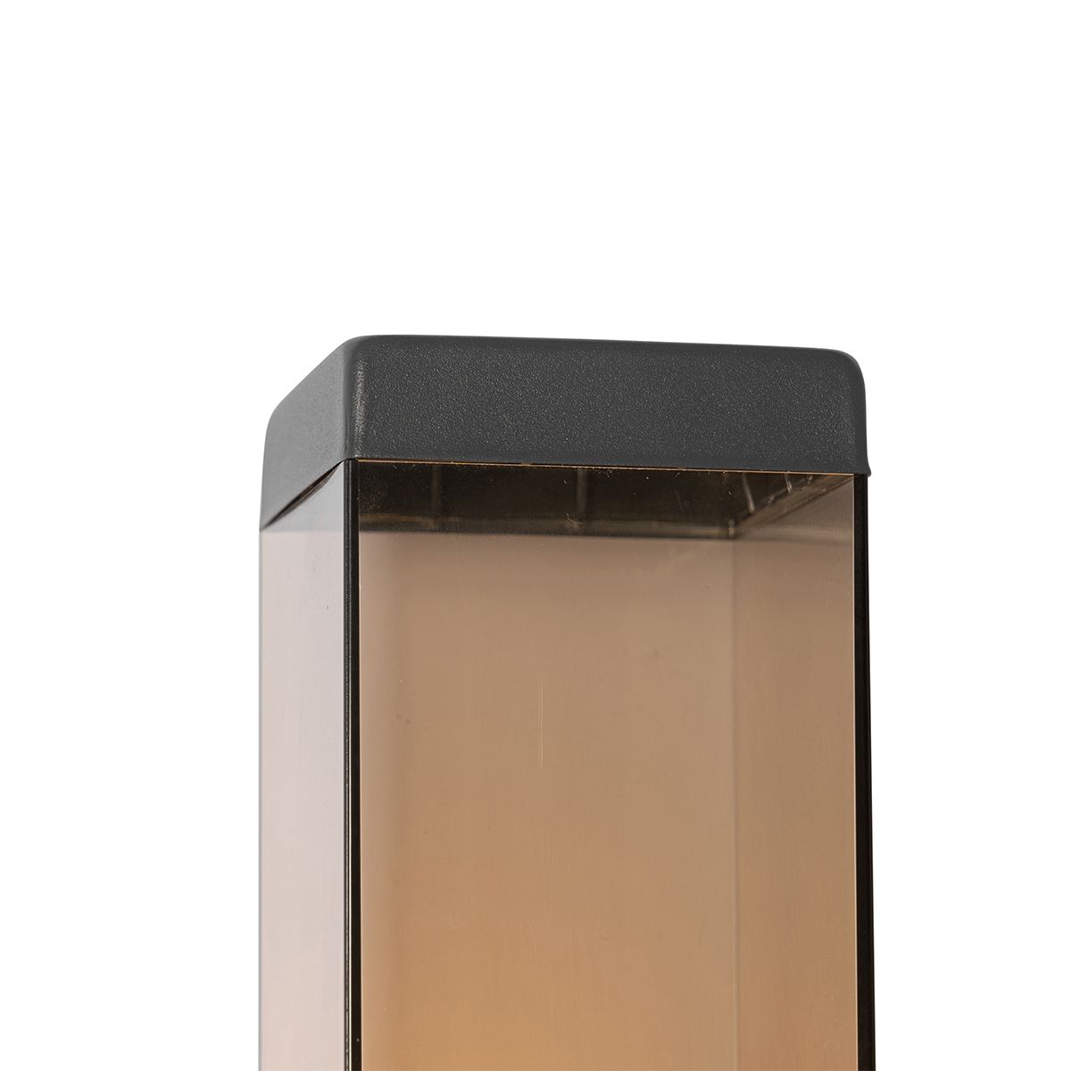 Moderne buiten wandlamp donkergrijs met smoke - Malios