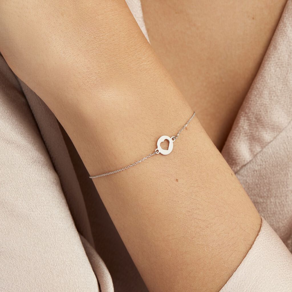 Bracelet Elenza Argent Blanc