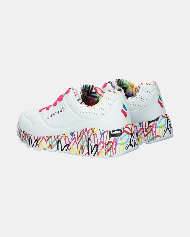 Skechers Uno Lite Lovely Luv Lage sneakers  - wit