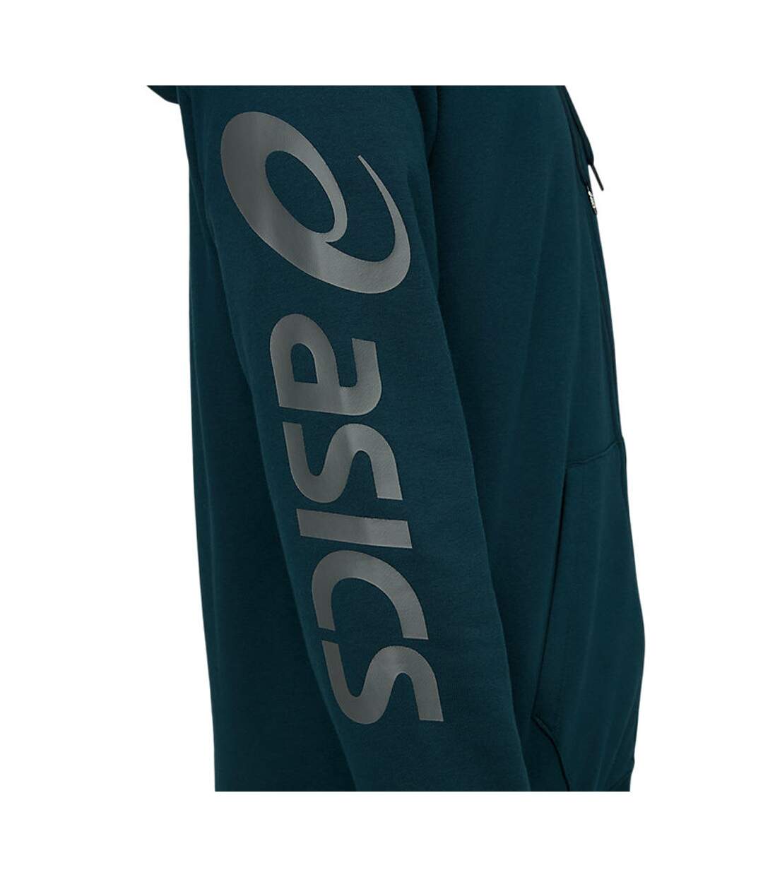 Sweat zippé Marine Homme Asics Logo
