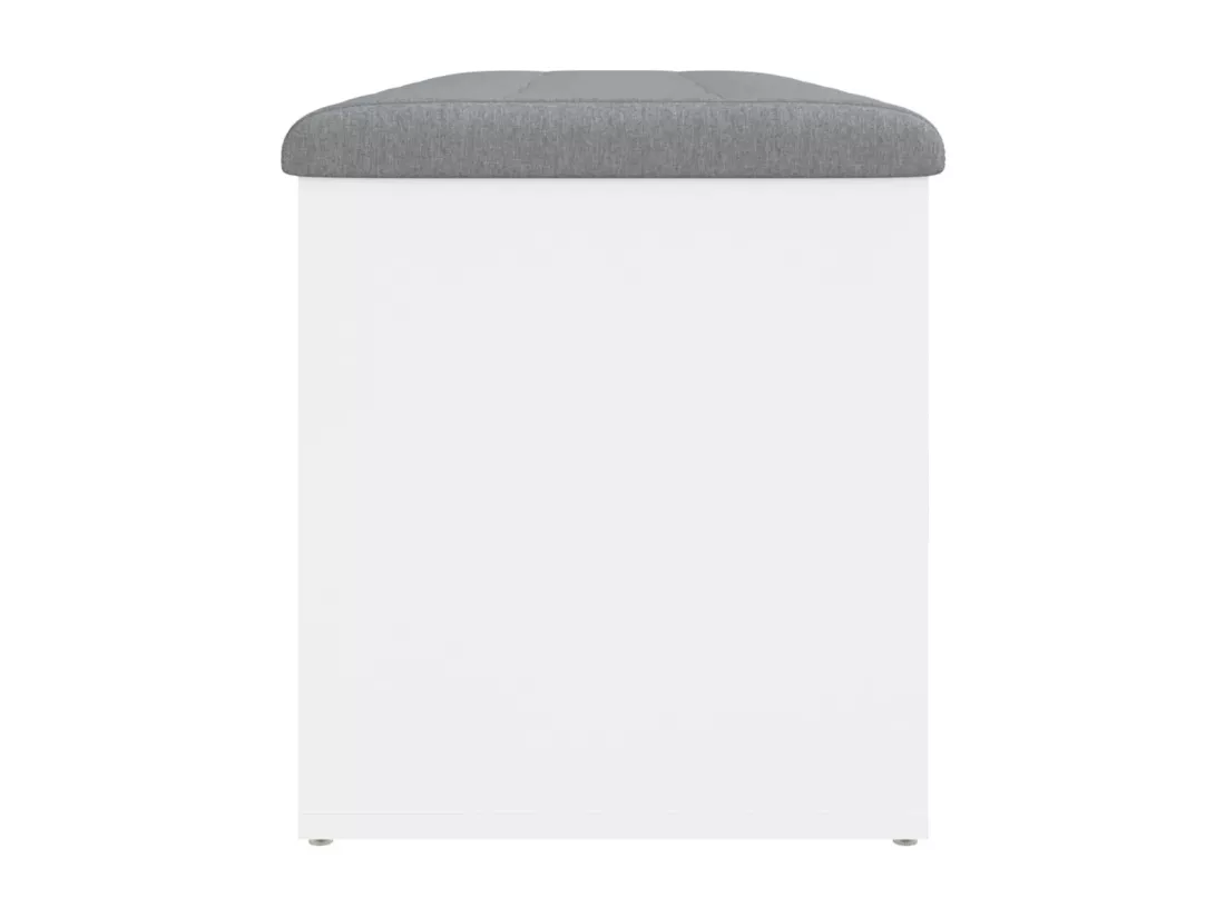 Banc de rangement blanc 102x42x45 cm bois d'ingénierie