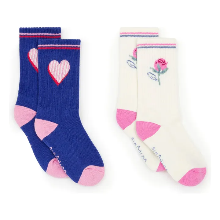 Bonton Lot 2 Paires de Chaussettes | Rose