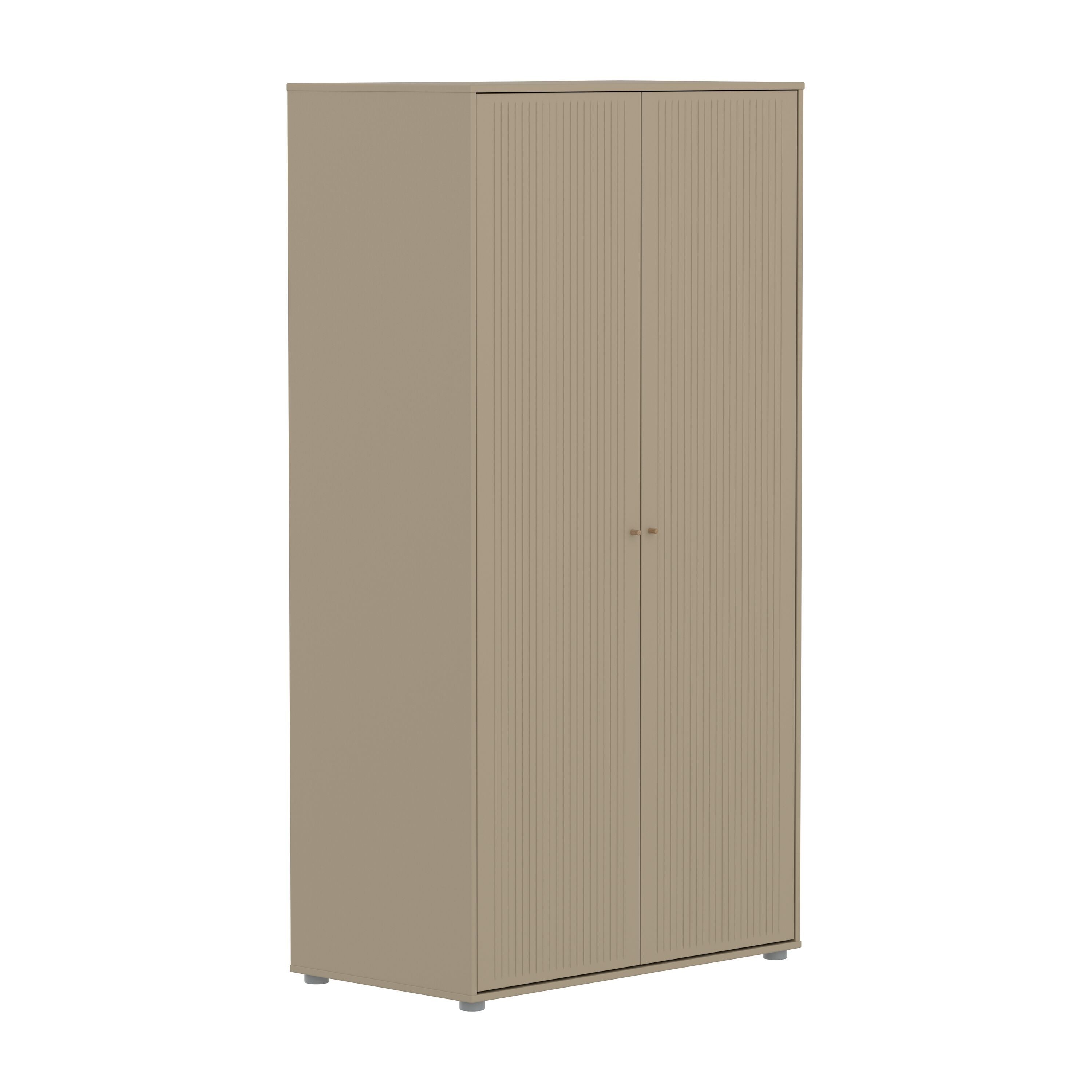 SAGA Schrk grv front oat,oak kno/pla.Füs - Oat / B: 100.0 cm x T: 55.0 cm x H: 190.0 cm