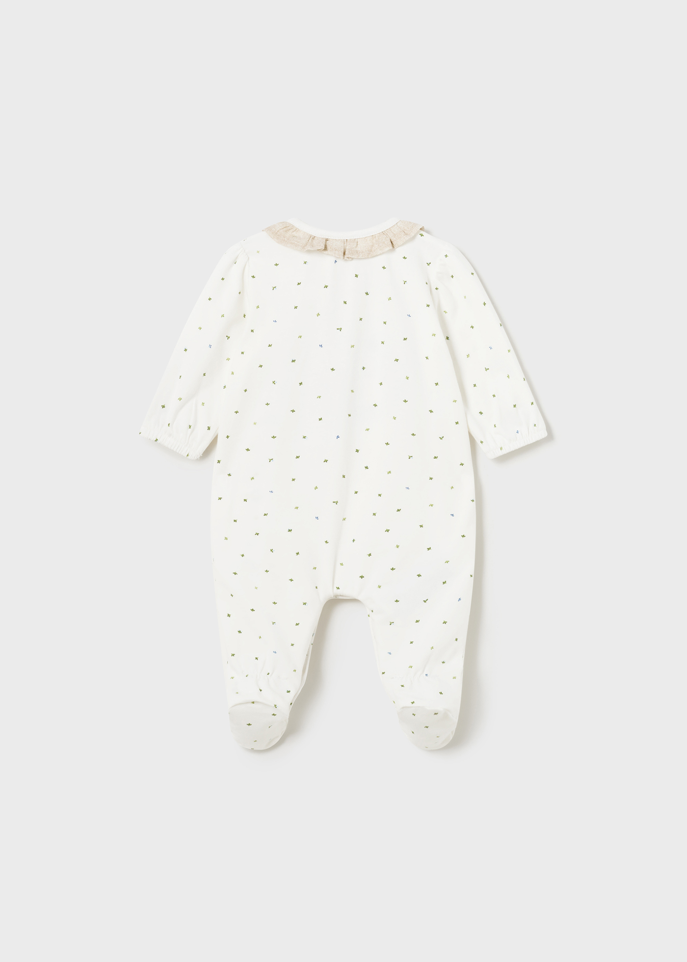 Conjunto de 2 macacões compridos Better Cotton para recém-nascidos, rosa.