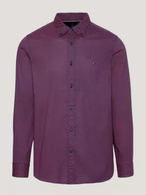 Camisa Slim Fit com Microestampa