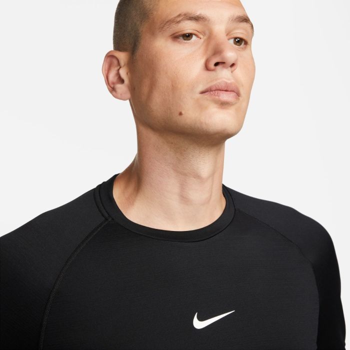 Nike Herre Trøjer Pro Warm Long Sleeve Tee Sort