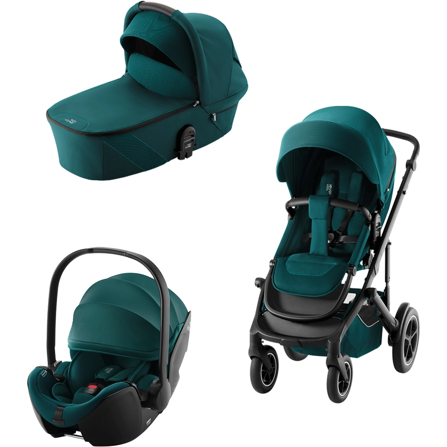 Britax Römer 3 in 1 Kinderwagen Smile 5Z Babyschale 5Z2 Atlantic Green