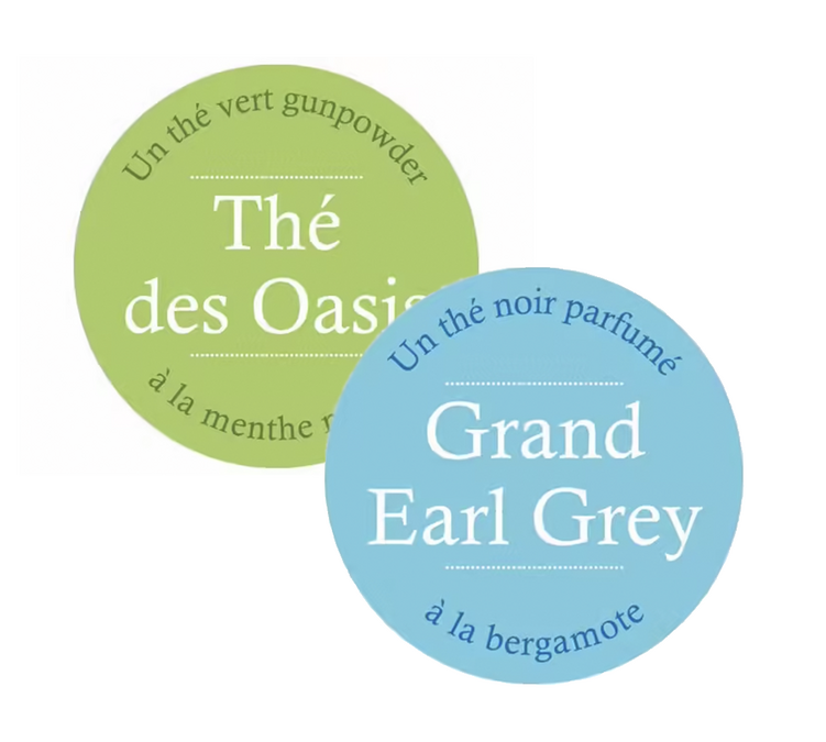 Pack Thé vert des Oasis et Thé noir Grand Earl Grey Vrac 2 x 100g - COMPTOIR FRANÇAIS DU THÉ