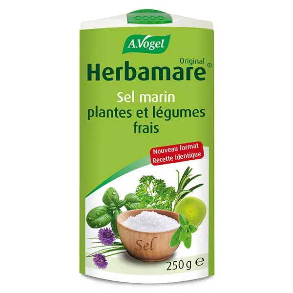 Sal marinho A.Vogel Herbamare com plantas e vegetais frescos orgânicos 250g