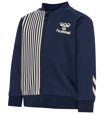 Hummel Cardigan - hmlStripy Zip Jacke - Black Iris