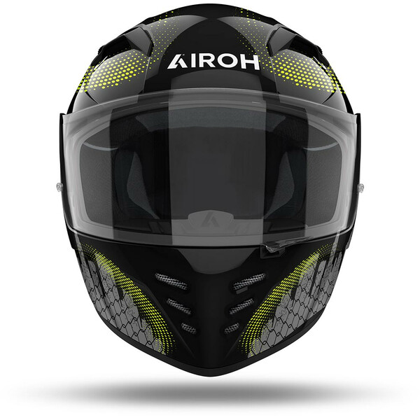 Airoh - Casque Connor Gamer Noir Brillant / Gris / Jaune fluo