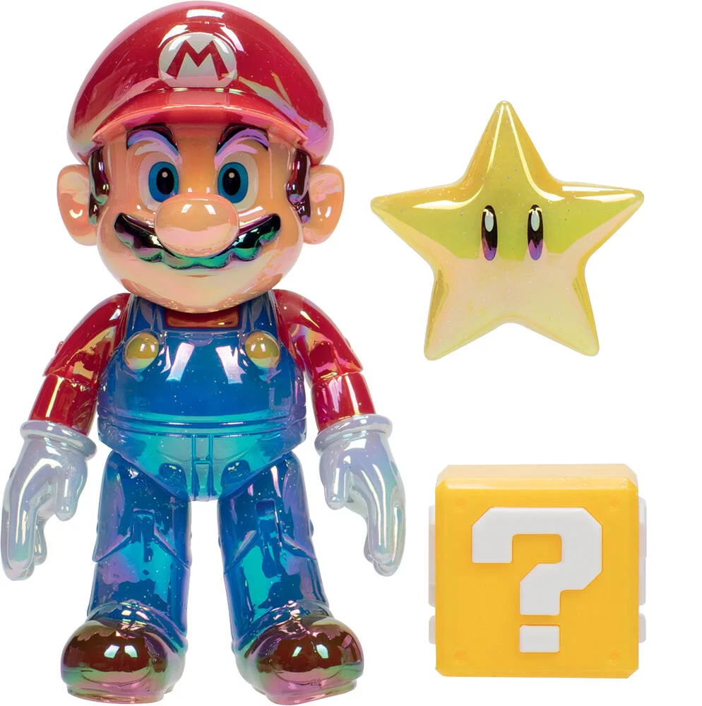 NITENDO SUPER MARIO - SET FIGURINE MARIO STAR POWER 10 CM