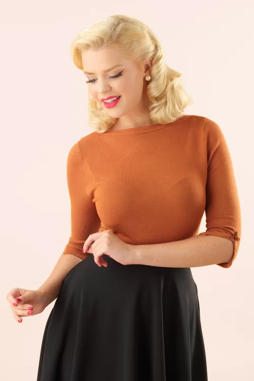 Banned Retro Addicted trui in bruin