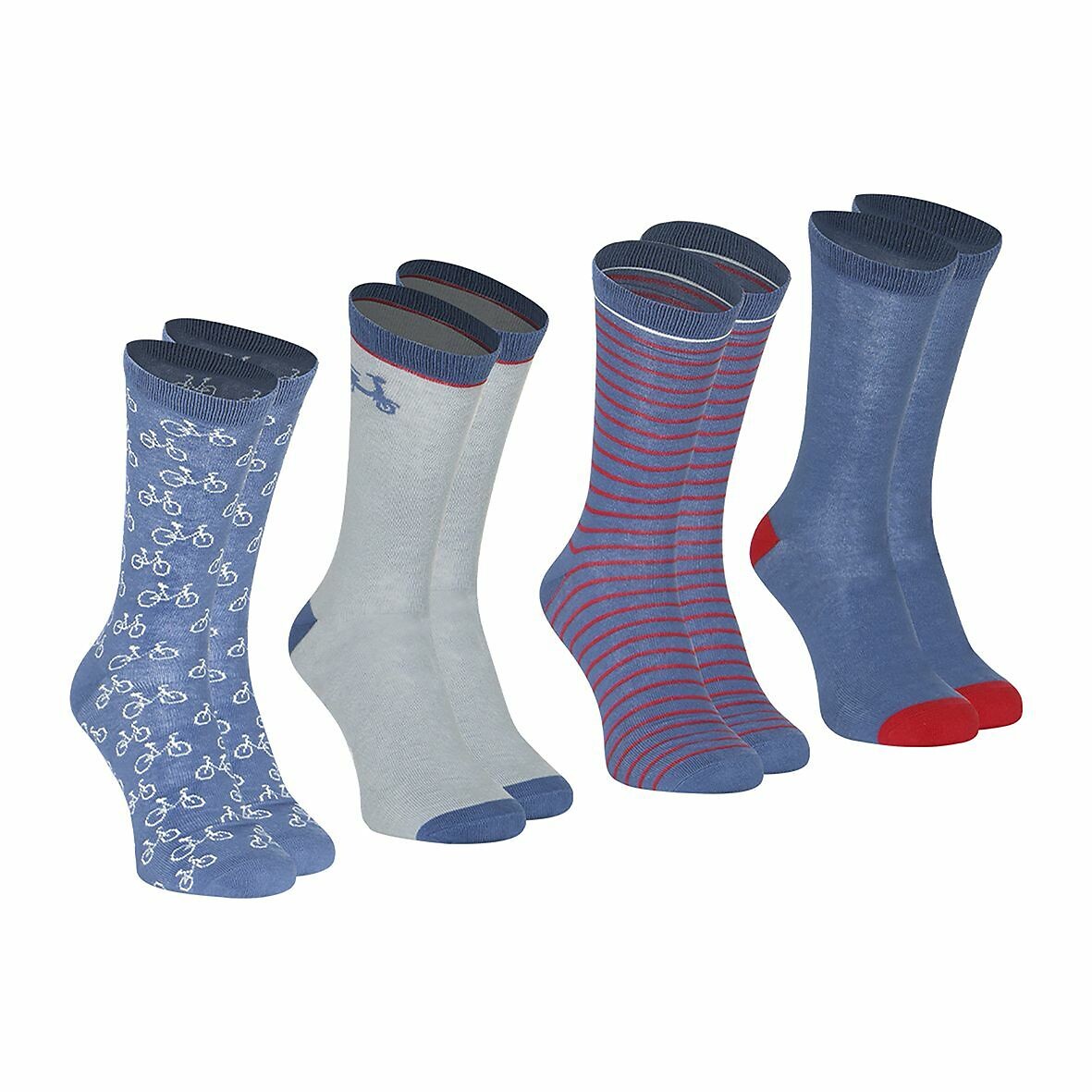ATHENA<br>Conjunto de 4 pares de meias estampadas