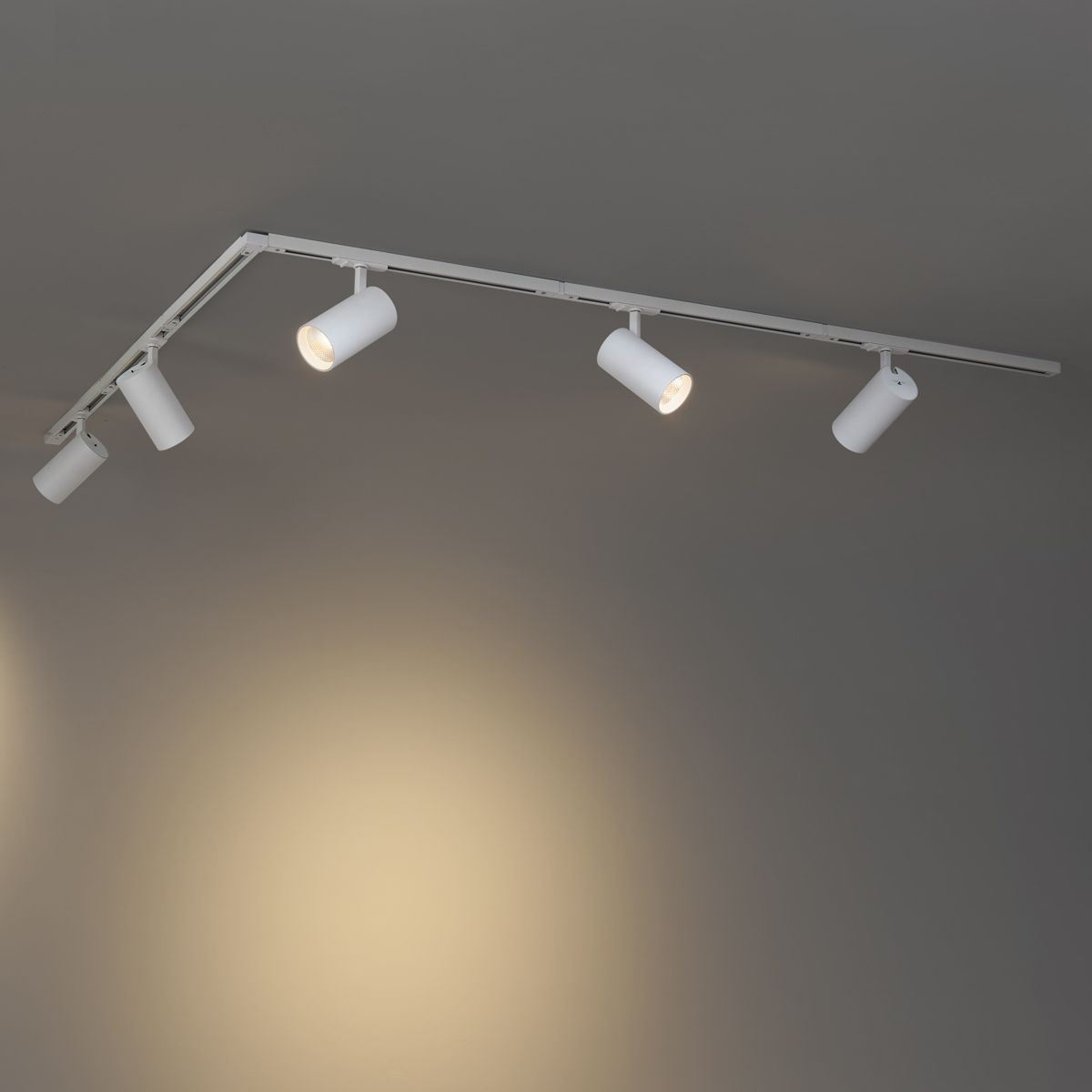 Modern railsysteem met 5 spots wit 1-fase - Iconic Mark