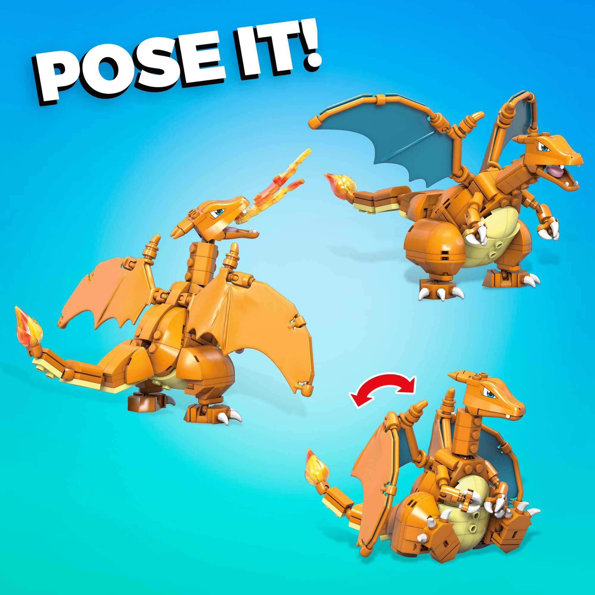Mattel Konstruktionsspielzeug Pokémon Glurak