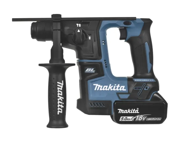 Makita DHR171 - Roterende hammer - ledningfri - 2 tilstande - SDS-plus - 1.2 Joule - til 2 batterier - 18 V - Leveres uden batteri og lader
