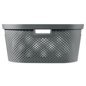 Curver Infinity Dots wasmand 40 liter antraciet