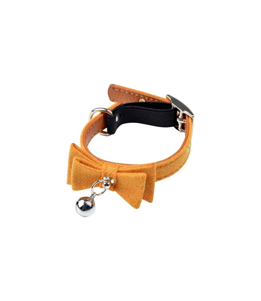 Paris Prix - Collier Pour Chat anti Etranglement 27cm Moutarde