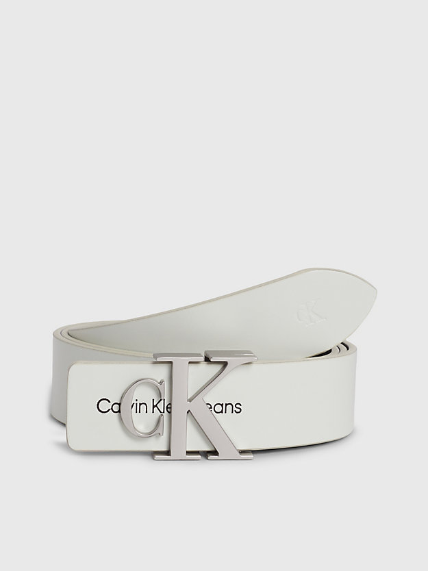 Cinto de couro com logotipo