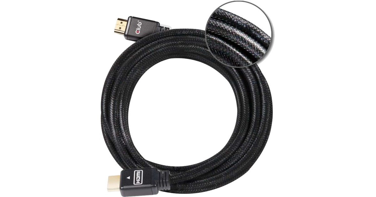 Club 3DHDMI 2.0 RedMere kabel  (Zwart, 10 meter, 4K 60Hz)