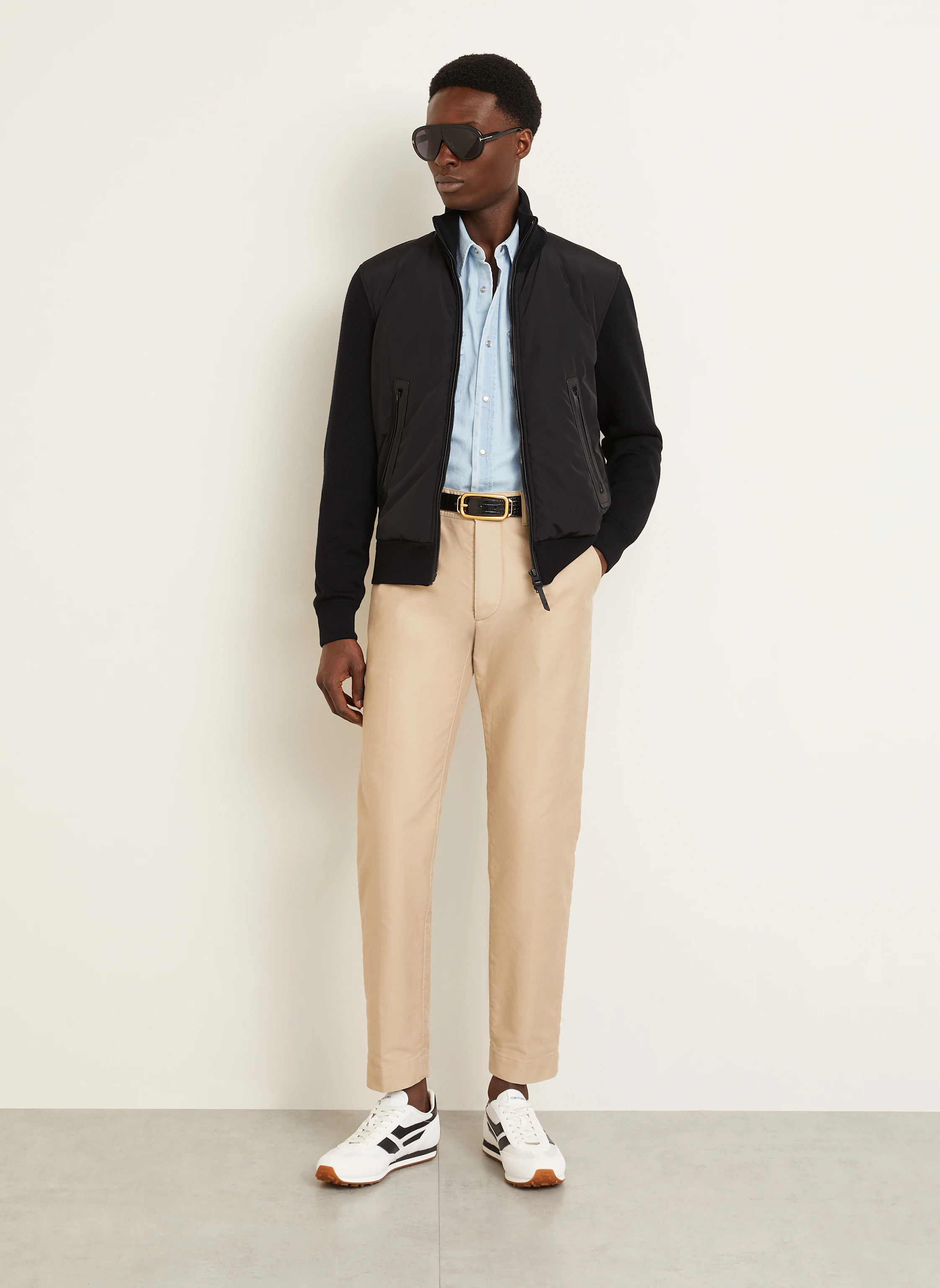 TOM FORD Blouson im Materialmix