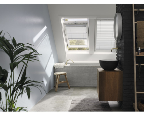 Velux rolgordijn handbediend zilver uni PAL C02 7057SWL