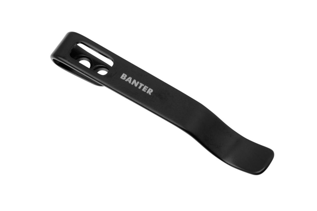 Civivi Pocketclip Black Stainless CA-07A zonder schroeven, Ben Petersen design