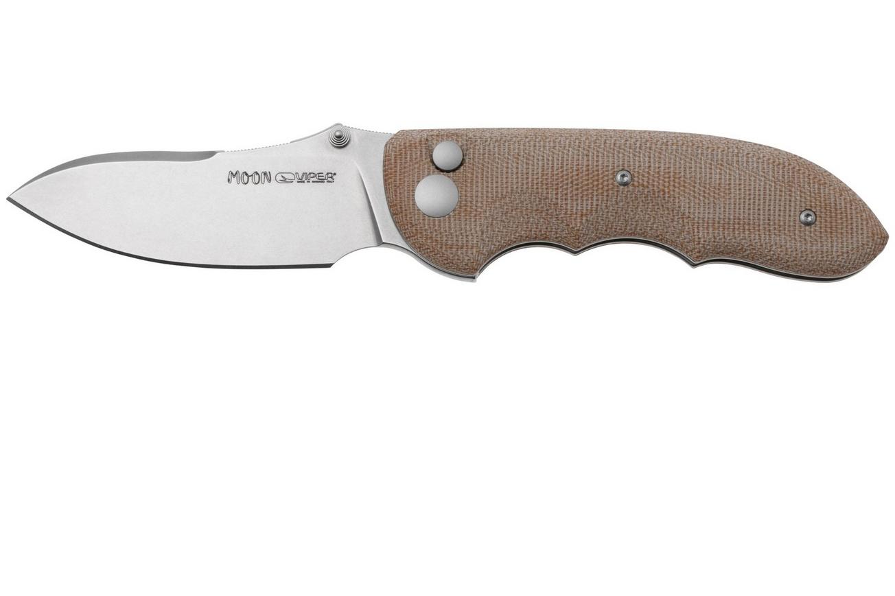 Viper Moon V6010CN MagnaCut, Natural Canvas Micarta, zakmes