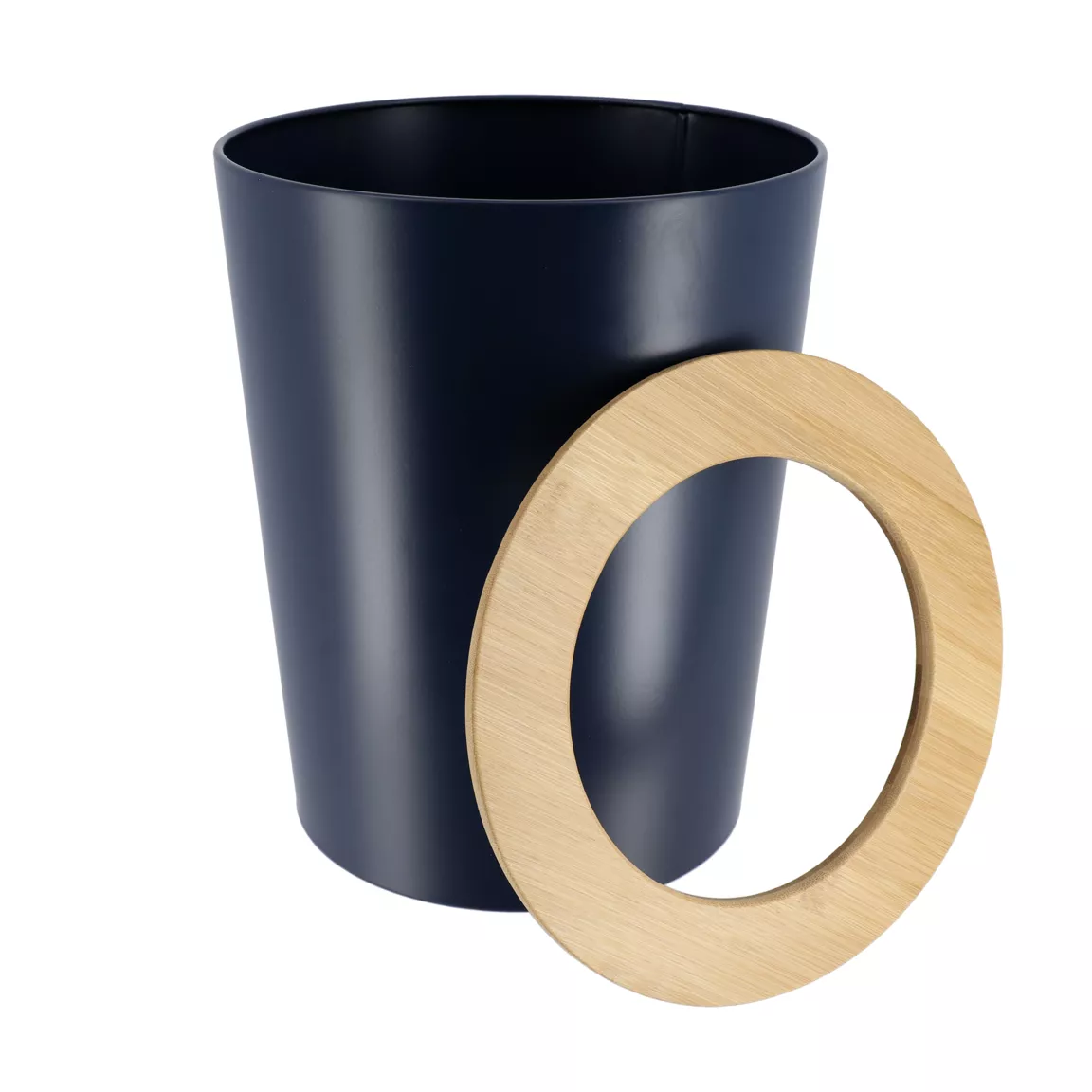 Poubelle salle de bain 5L Purebamboo Bleu marine