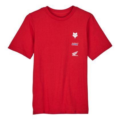 T-Shirt manches courtes Fox YOUTH FOX X HONDA SS TEE - Rouge