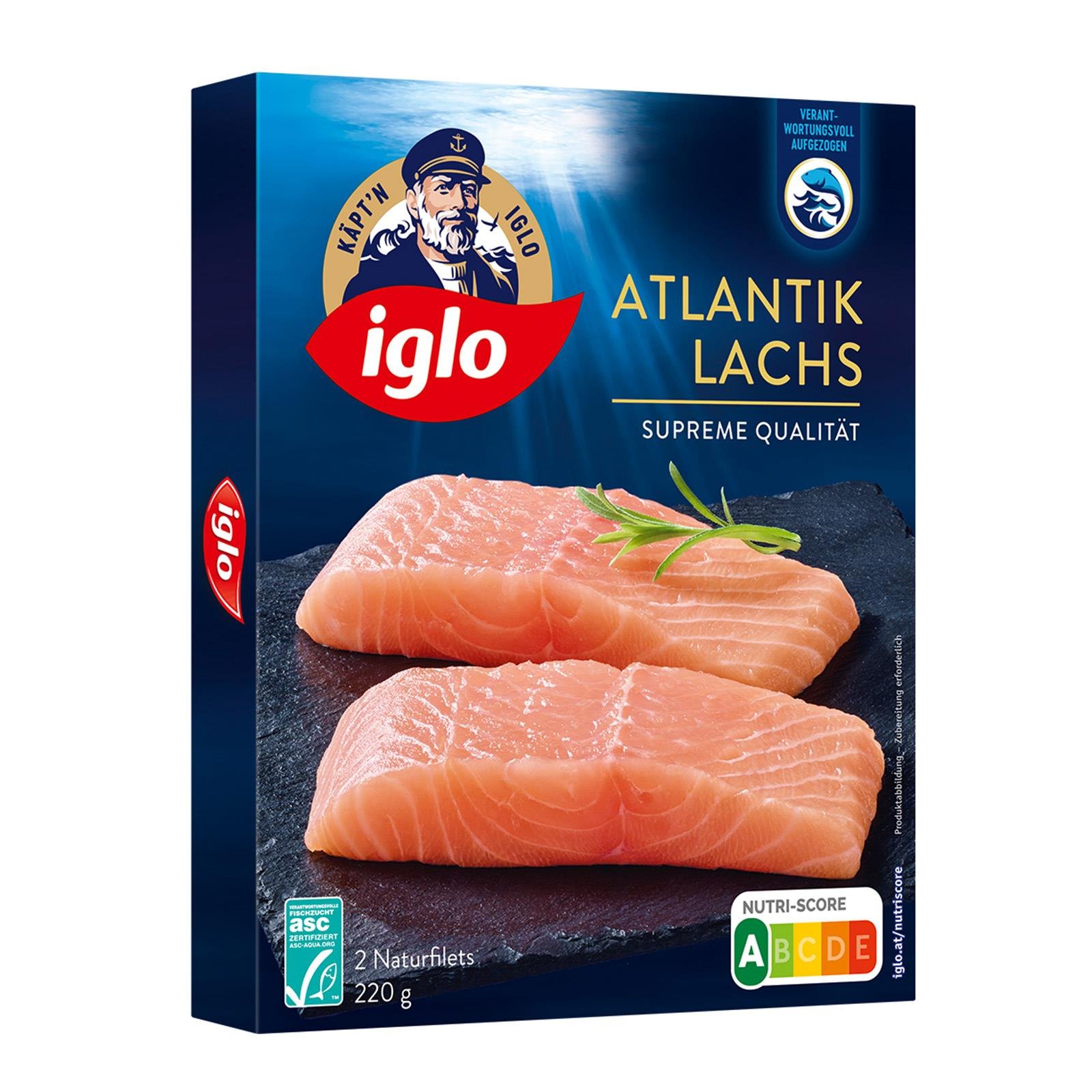 Iglo Atlantik Lachs Naturfilets