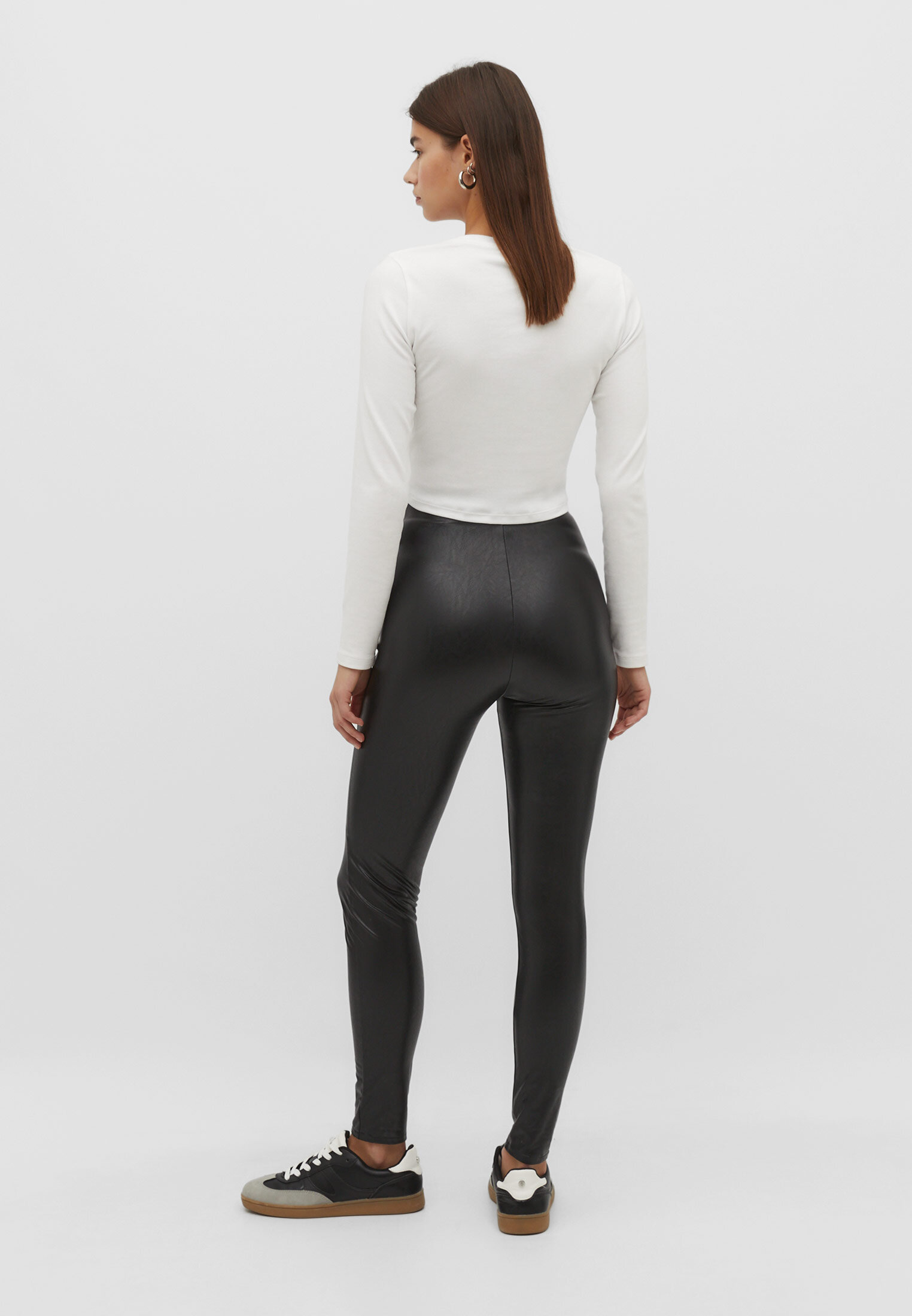 Leggings de couro sintético