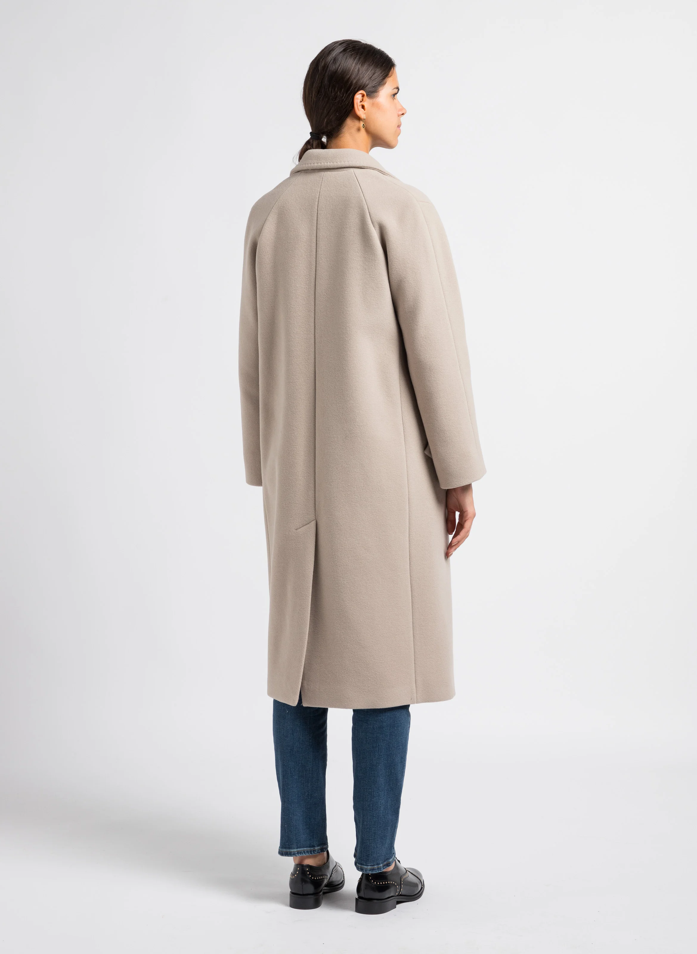 724 HIGH RISE STRAIGHT - Jean slim taille haute en coton stretch| Jean Délavé
