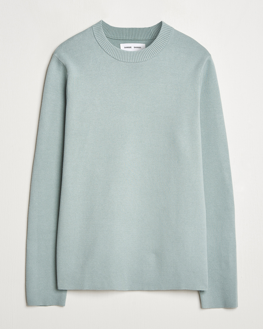 Samsøe Samsøe Niklas Crew Neck Sweater Abyss Green