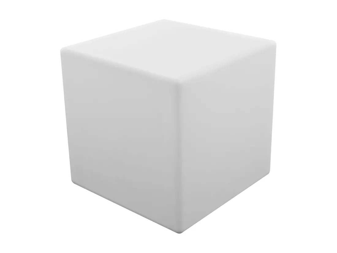 Cube lumineux LED 40cm multicolore NAOS - HAPPY GARDEN