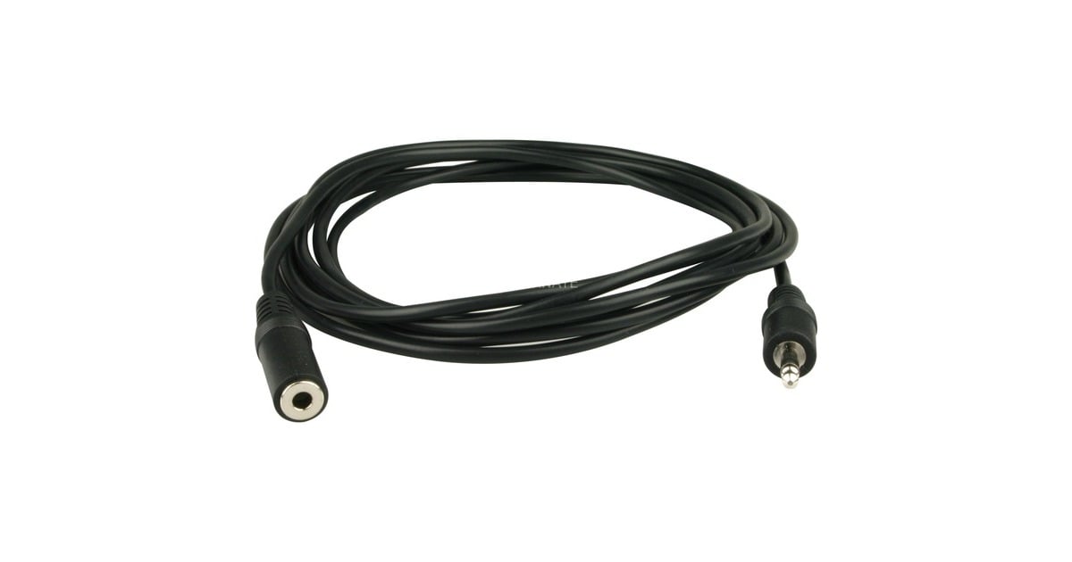 goobay3,5 mm Jack verlengkabel  (Zwart, 3 meter, Stereo)