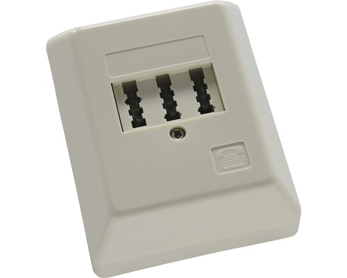 TAE opbouwaansluitdoos 2x6/6 NF/N 35744