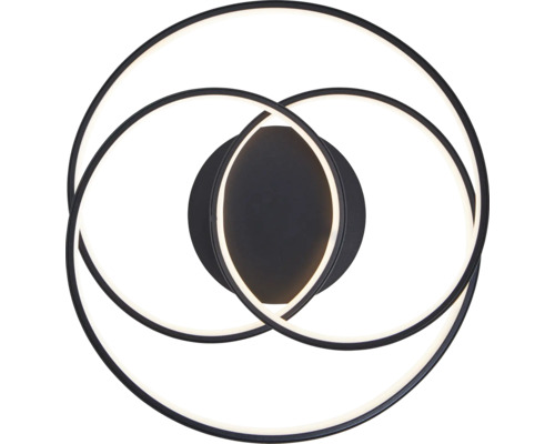 LED plafondlamp 44 W 5000 lm HxB 11,5x39,5 cm Labyrinth zwart