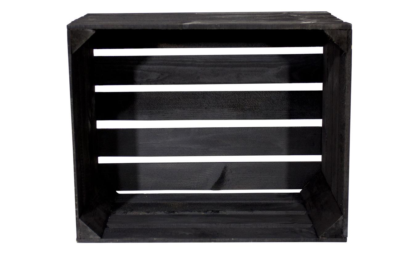 Holzharasse Vintage Schwarz 40 x 50 cmObstharasse Vintage