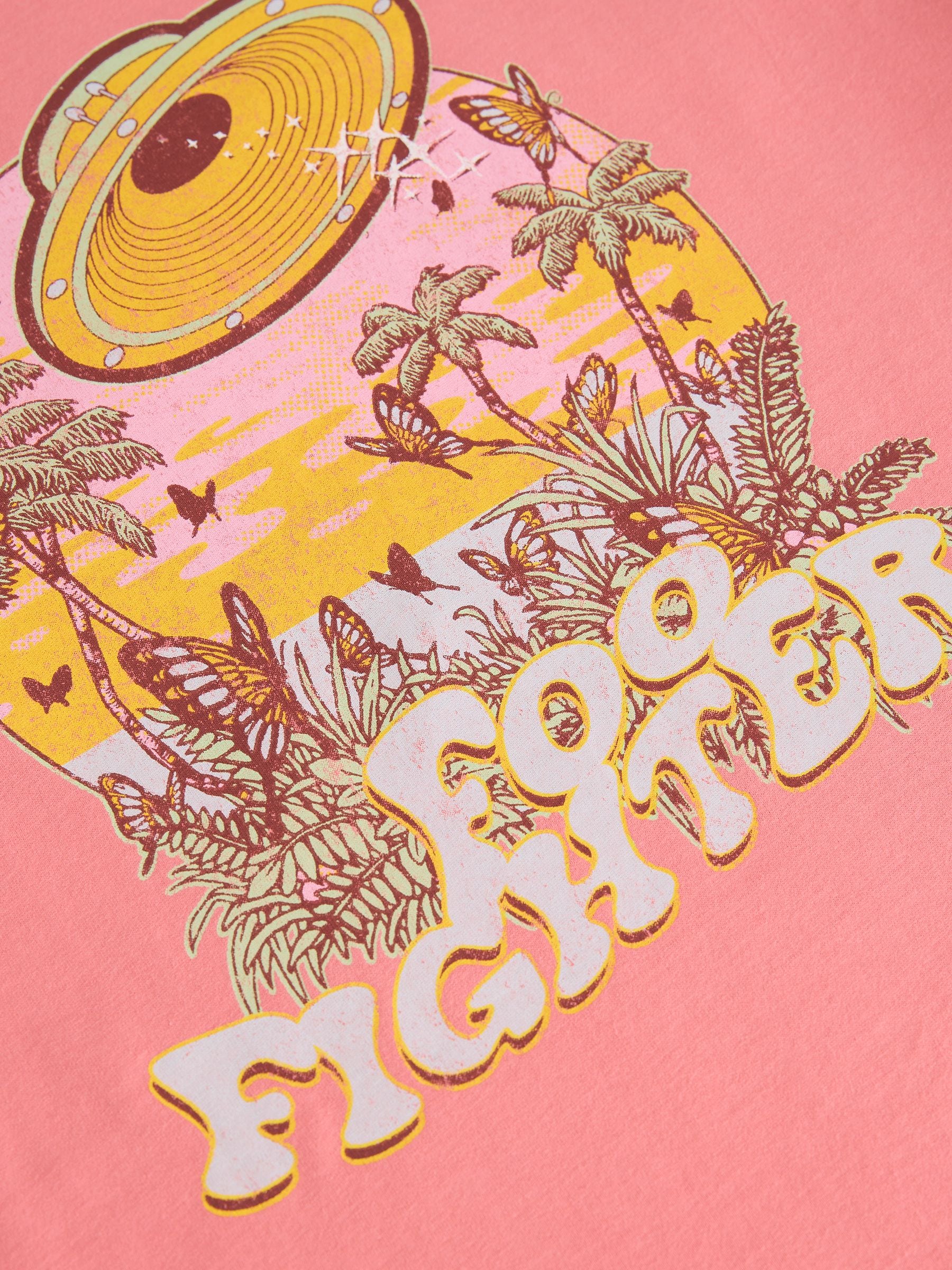 Roze - Foo Fighters - Oversized band T-shirt (3-16jaar)