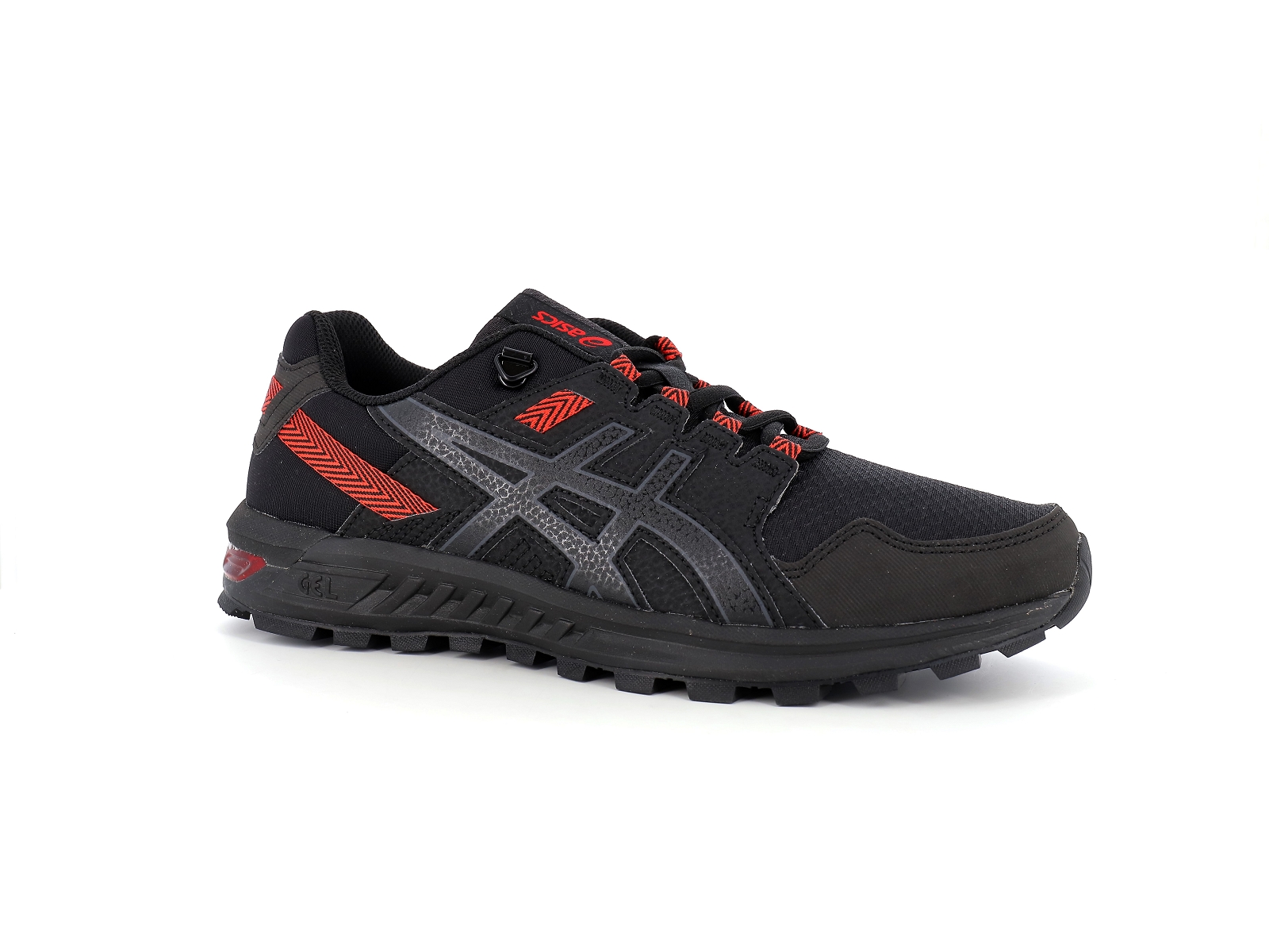 Asics-GEL CITREK Matières combinées Noir Rouge